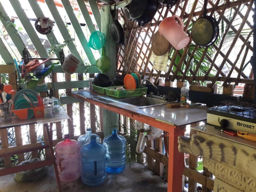 Hostal Y Camping Las G Bacalar Eksteriør bilde